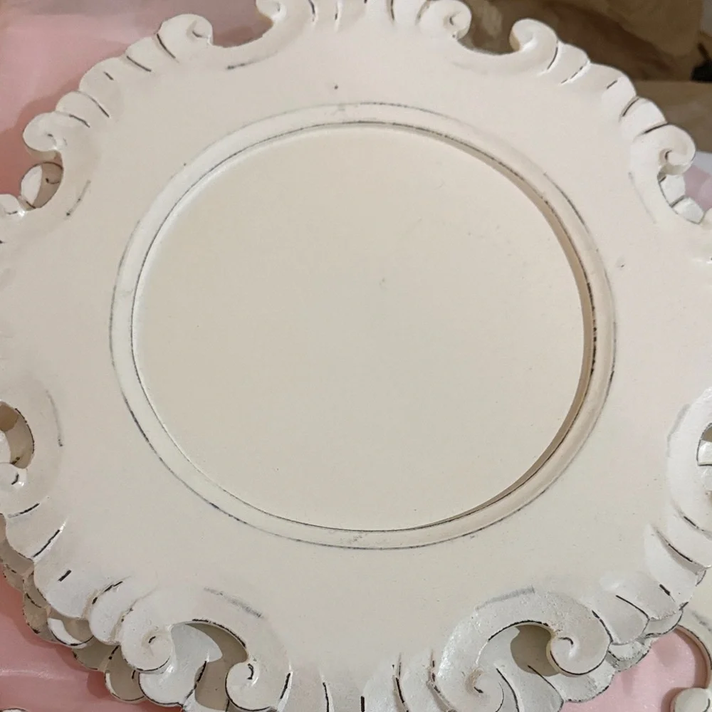 Pier 1  6# Cream plate charger